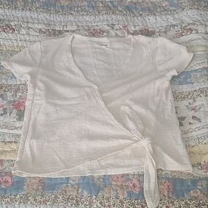 Madewell wrap-tie top